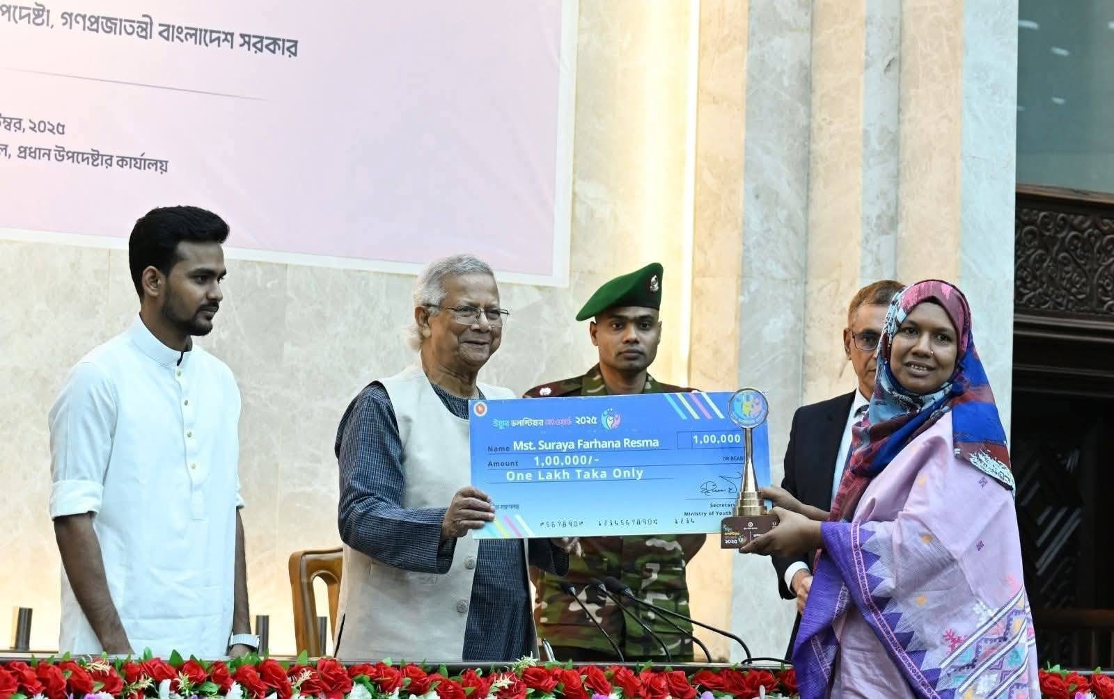 ইয়ুথ ভলান্টিয়ার অ্যাওয়ার্ড ২০২৫